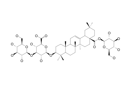 3-O-BETA-[GLUCOPYRANOSYL-(1->3)-GLUCURONOPYRANOSYL]-OLEANOLIC-ACID-28-O-GLUCOPYRANOSYLESTER