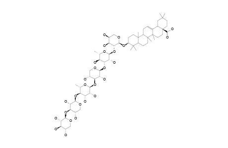 PROSAPOGENIN-A-5;OLEANOLIC-ACID-3-O-BETA-D-XYLOPYRANOSYL-(1->3)-BETA-D-XYLOPYRANOSYL-(1->4)-ALPHA-L-RHAMNOPYRANOSYL-(1->3)-BETA-D-XYLOPYRANOSYL-(1-