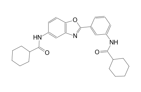 N-(2-{3-[(cyclohexylcarbonyl)amino]phenyl}-1,3-benzoxazol-5-yl)cyclohexanecarboxamide