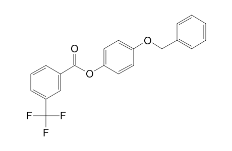 3-Trifluoromethylbenzoic acid, 4-benzyloxyphenyl ester