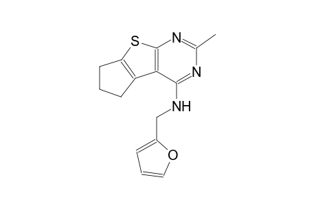 5H-cyclopenta[4,5]thieno[2,3-d]pyrimidin-4-amine, N-(2-furanylmethyl)-6,7-dihydro-2-methyl-