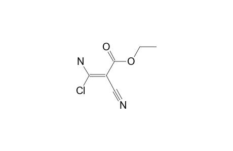 (E)-3-amino-3-chloro-2-cyano-acrylic acid ethyl ester