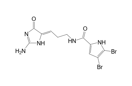 N-[(3Z)-3-(2-amino-4-oxo-1H-imidazol-5-ylidene)propyl]-4,5-dibromo-1H-pyrrole-2-carboxamide