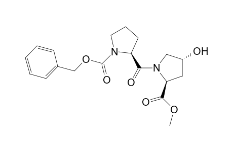 N-(N-benzyloxycarbonyl-L-prolyl)-4R-hydroxy-L-proline methyl ester