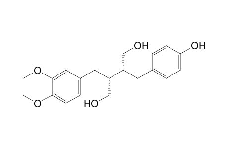 (2R,3R)-2-(4-hydroxybenzyl)-3-veratryl-butane-1,4-diol