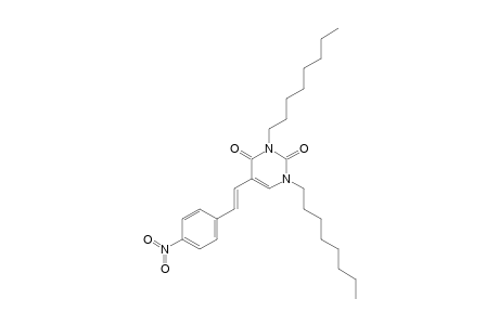 5-[(E)-2-(4-NITROPHENYL)-ETHENYL]-1,3-DIOCTYL-URACIL