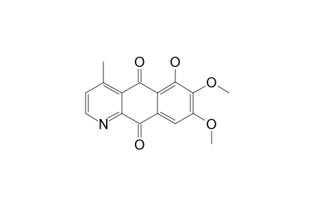 5-HYDROXY-6,7-DIMETHOXYCLEISTOPHOLINE