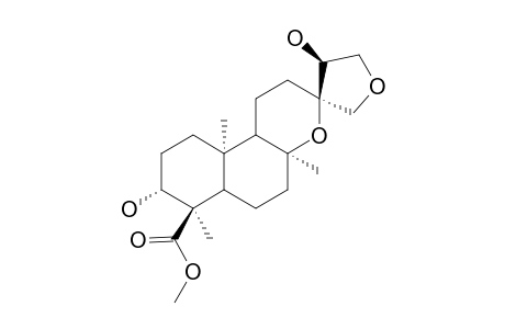 METHYL-(13R,14S)-ENT-3-BETA,14-DIHYDROXY-8-ALPHA,13;15,16-DIEPOXY-LABDAN-18-OATE