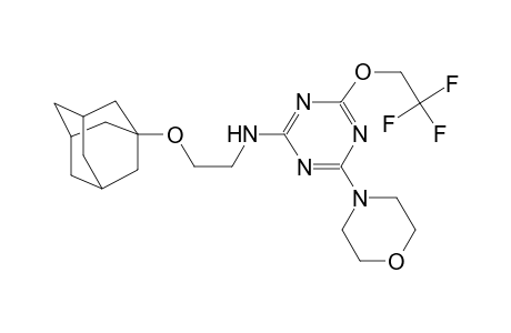 [2-(Adamantan-1-yloxy)-ethyl]-[4-morpholin-4-yl-6-(2,2,2-trifluoro-ethoxy)-[1,3,5]triazin-2-yl]-amine