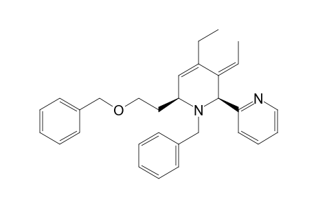 (2S*,3E,6S*)-1-Benzyl-6-(2-benzyloxyethyl)-4-ethyl-3-ethylidene-2-(2-pyridyl)-2,6-dihydropyridine