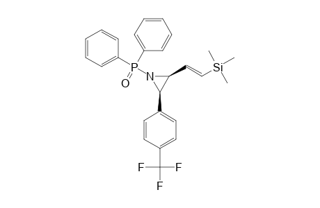 N-DIPHENYLPHOSPHINOYL-2-(BETA-TRIMETHYLSILYL)-VINYL-3-(PARA-TRIFLUOROMETHYL)-PHENYL-AZIRIDINE