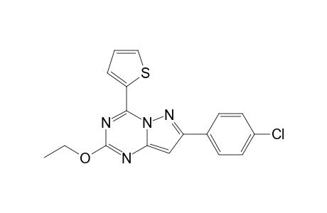 7-(4-Chlorophenyl)-2-ethoxy-4-(2'-thienyl)pyrazolo[1,5-a][1, 3,5]triazine