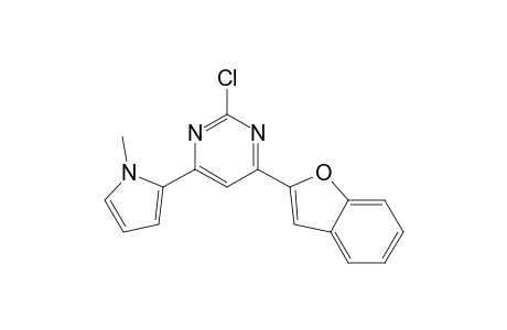 4-(1-benzofuran-2-yl)-2-chloranyl-6-(1-methylpyrrol-2-yl)pyrimidine