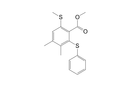 Methyl 3,4-dimethyl-6-methylsulfanyl-2-phenylsulfanyl-benzoate