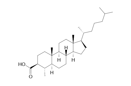 3.beta.-Carboxy-4.alpha.-methyl-5.alpha.-cholestane