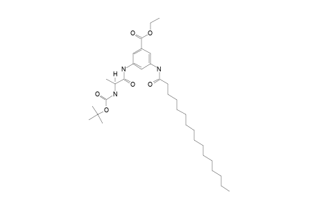 3-[N-(N-TERT.-BUTOXYCARBONYL-L-ALANYL)-AMINO]-5-(N-PALMITOYLAMINO)-BENZOIC-ACID-ETHYLESTER