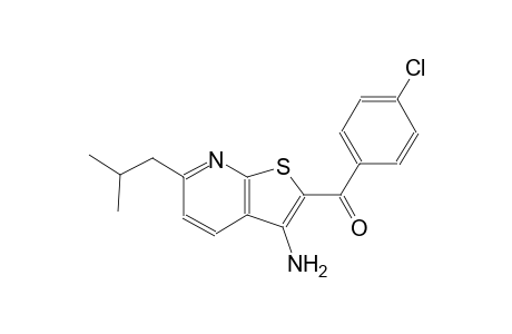 (3-amino-6-isobutylthieno[2,3-b]pyridin-2-yl)(4-chlorophenyl)methanone