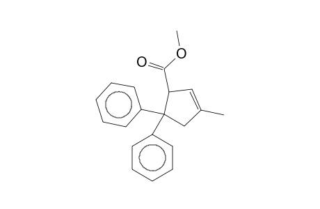 3-Methyl-5,5-diphenyl-1-cyclopent-2-enecarboxylic acid methyl ester