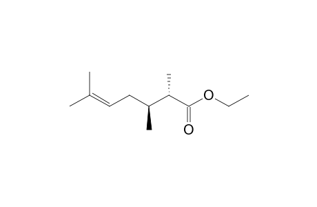 ethyl (2S,3S)-2,3,6-trimethylhept-5-enoate