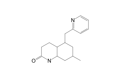 5-AXIAL-(METHYL-2-PYRIDINYL)-7-METHYL-DECAHYDRO-QUINOLINE-2-ONE