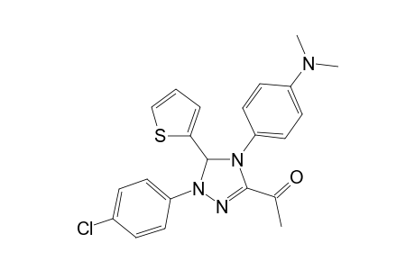 1-[1-(4-chlorophenyl)-4-[4-(dimethylamino)phenyl]-5-(2-thienyl)-4,5-dihydro-1H-1,2,4-triazol-3-yl]ethanone