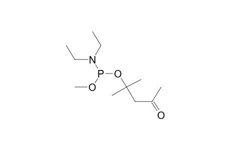 O-METHYL-O-(ALPHA-ACETONYLISOPROPYL)DIETHYLAMIDOPHOSPHITE