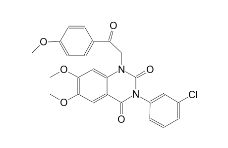 2,4(1H,3H)-quinazolinedione, 3-(3-chlorophenyl)-6,7-dimethoxy-1-[2-(4-methoxyphenyl)-2-oxoethyl]-