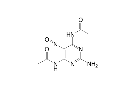 N,N'-(2-amino-5-nitroso-4,6-pyrimidinediyl)bisacetamide