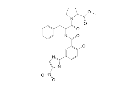 2-HYDROXY-5-(5-NITRO-1H-IMIDAZOL-2-YL)-BENZOYL-PHENYLALANYL-PROLINE-METHYLESTER