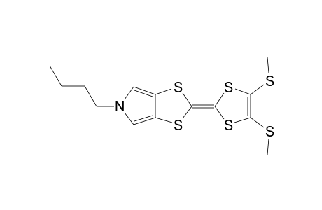 5-BUTYL-2-[4,5-BIS-(METHYLTHIO)-1,3-DITHIOLE-2-YLIDEN]-(1,3)-DITHIOLO-[4,5-C]-PYRROLE