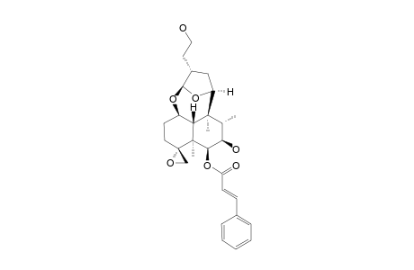 SCUTEREPENIN-G1;(4R,7R,11S,13R)-6-ALPHA-O-TRANS-CINNAMOYL-1,16:4,18:11,16-TRIEPOXY-NEOCLERODANE-6,7,15-TRIOL