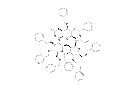 #27;ALLYL-[2-S-ACETYL-3-O-BENZYL-4,6-O-BENZYLIDENE-2-O-DEOXY-BETA-D-GLUCOPYRANOSYL-(1->2)]-3,4,6-TRI-O-BENZYL-BETA-D-MANNOPYRANOSYL-(1->2)]-3,4,6-TRI-O-BENZYL