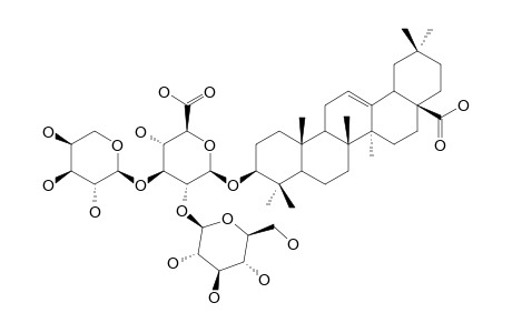 3-O-BETA-[GLUCOPYRANOSYL-(1->2)-[ARABINOPYRANOSYL-(1->3)]-GLUCURONOPYRANOSYL]-OLEANOLIC-ACID