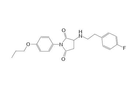 3-[2-(4-fluorophenyl)ethylamino]-1-(4-propoxyphenyl)pyrrolidine-2,5-dione