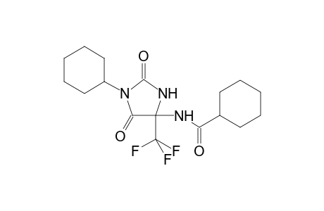 Cyclohexanecarboxylic acid, (1-cyclohexyl-2,5-dioxo-4-trifluoromethylimidazolidin-4-yl)amide