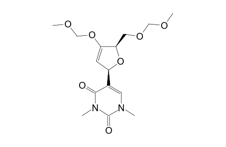 (2'R)-CIS-[2',5'-DIHYDRO-5'-[(METHOXYMETHOXY)-METHYL]-4'-(METHOXYMETHOXY)-2'-FURANYL]-1,3-DIMETHYL-2,4-(1H,3H)-PYRIMIDINDION