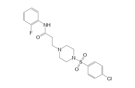 1-piperazinepropanamide, 4-[(4-chlorophenyl)sulfonyl]-N-(2-fluorophenyl)-