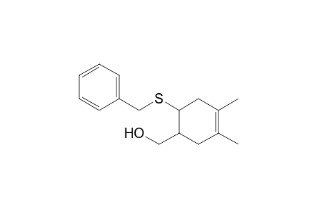 1,2-Dimethyl-4-hydroxymethylcyclohexen-5-yl Benzyl Sulfide