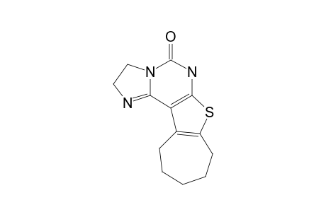 2,3,5,7,8,9,10,11-OCTAHYDRO-[1,3]-IMIDAZOLO-[2,3-C]-4-OXO-CYCLOHEPTA-[4,5]-THIENO-[2,3-D]-PYRIMIDINE