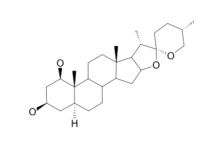 BrISBAGENIN;(25-R)-5-ALPHA-SPIROSTANE-1-BETA,3-BETA-DIOL