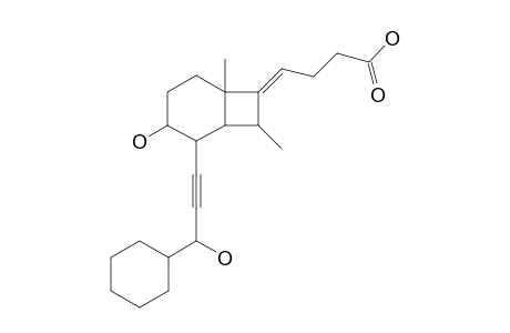 (E)-(3'S,1S,2S,3R,6S)-4-[2-(3'-HYDROXY-3'-CYClOHEXYLPROP-1'-YNYL]-3-HYDROXY-6-METHYL-8-ENDO-METHYLBICYClO-[4.2.0]-OCT-7-YLIDENE]-BUTANOIC-ACID