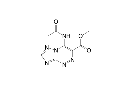 [1,2,4]Triazolo[5,1-c][1,2,4]triazine-3-carboxylic acid, 4-(acetylamino)-, ethyl ester