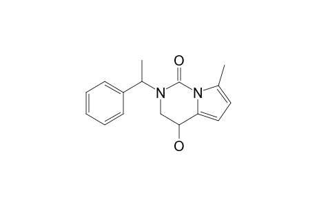 4-HYDROXY-1,2,3,4-TETRAHYDRO-7-METHYL-2-(1-PHENYL-ETHYL)-PYRROLO-[1,2-C]-PYRIMIDINE-1-ONE