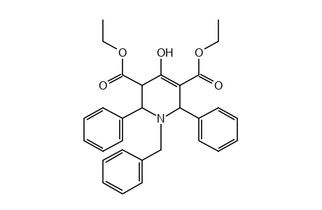 1-BENZYL-2,6-DIPHENYL-4-HYDROXY-1,2,5,6-TETRAHYDRO-3,5-PYRIDINEDICARBOXYLIC ACID, DIETHYL ESTER