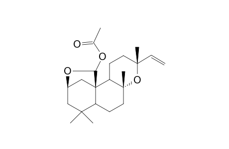 2.beta.,20:8.alpha.,13-Diepoxyllabdan-14-en-20.xi.-yl Acetate