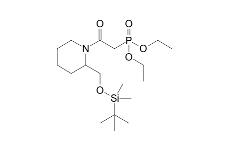 1-[2-[[tert-butyl(dimethyl)silyl]oxymethyl]-1-piperidinyl]-2-diethoxyphosphorylethanone