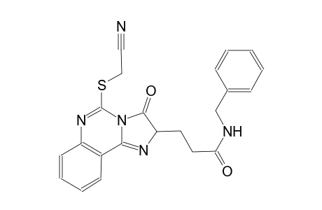 N-benzyl-3-{5-[(cyanomethyl)sulfanyl]-3-oxo-2,3-dihydroimidazo[1,2-c]quinazolin-2-yl}propanamide