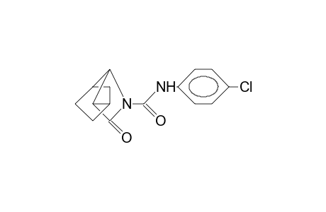 3-Para-chlorophenyl-carbamoyl-aza-4-oxotetracyclo-[4.2.1.0]-nonane