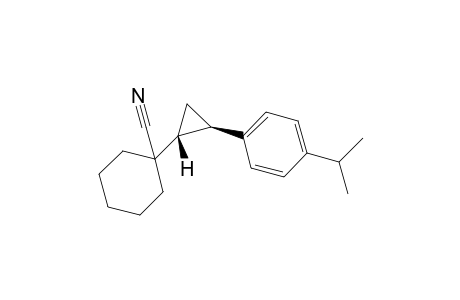 1-[(1R,2R)-2-(4-isopropylphenyl)cyclopropyl]cyclohexanecarbonitrile