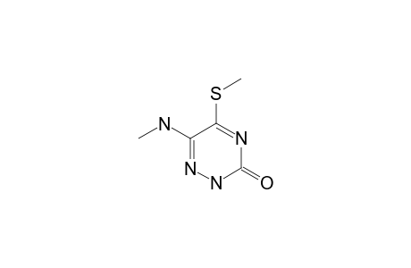 6-METHYLAMINO-5-METHYLTHIO-AS-TRIAZIN-3(2H)-ONE